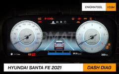 PROG 575 - HYUNDAI SANTAFE 2020- FULL TFT LCD with processor FS32K146 DASHDIAG
